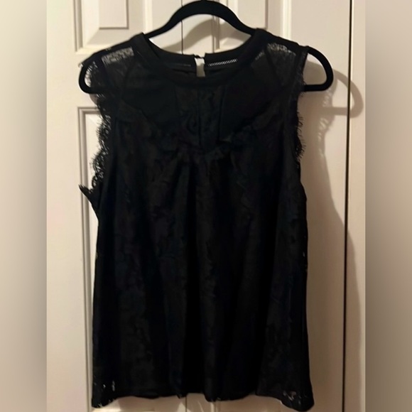 Lace Soaked In Luxury Black. Blouse size XL. Fully lined - Picture 2 of 5